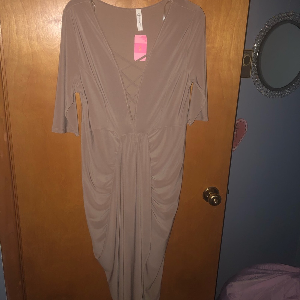 Mocha High Low dress